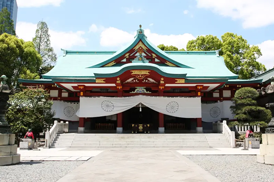 日枝神社撮影風景